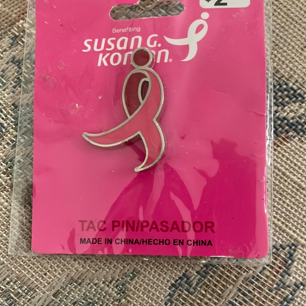 Breast cancer awareness pin